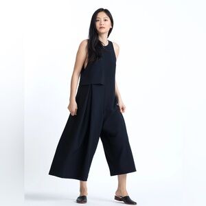 Kaarem Saccha Layered Pocket Jumpsuit in Teal (Size L)